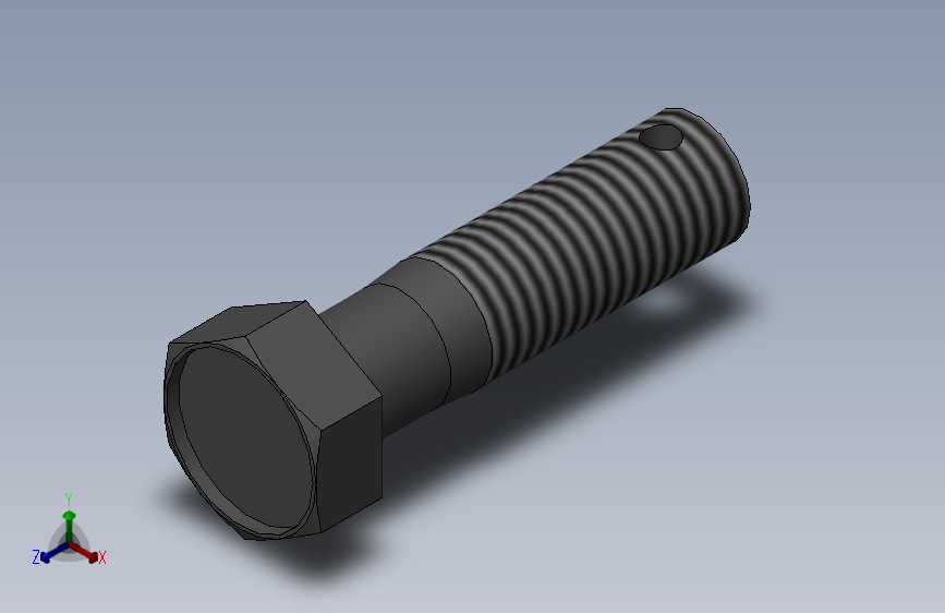 GB／T 31．2-1988六角头螺杆带孔螺栓 细杆 B级M12×45(5．8级)