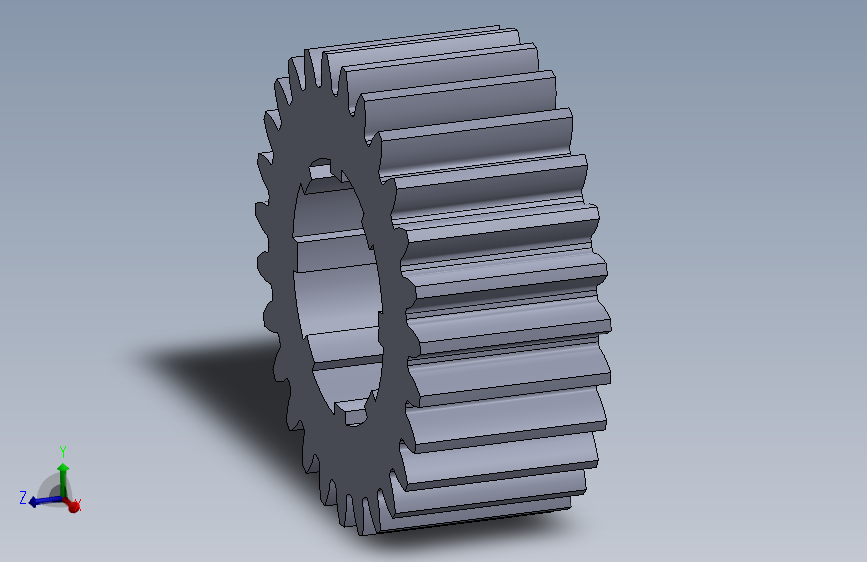 主减速器主动圆柱齿轮27×2.5