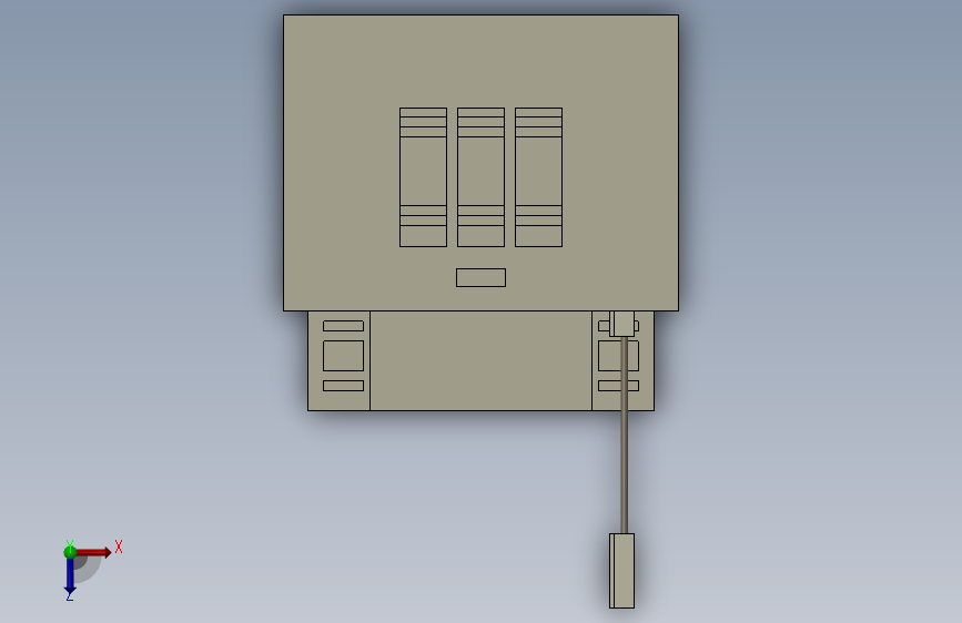 DEVICE NET模块-GT1-DA04(OMRON) 俯视图