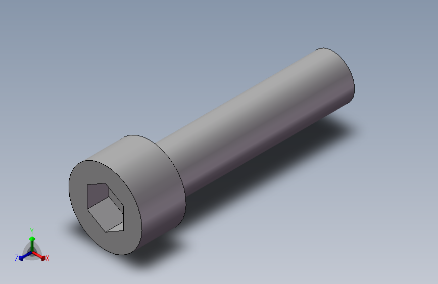 圆柱头型内六角螺钉[PSHC-6-25-A].step