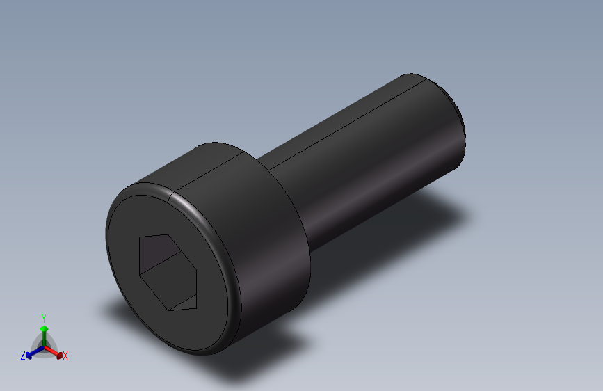 标准型合金钢内六角螺栓[HB4-10].step