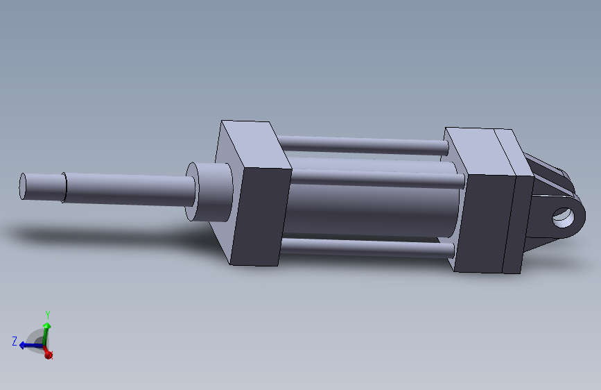 单Φ40(行程55mm)气缸部件1