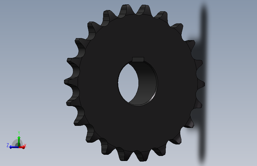 单排链轮12A-1-Z22（提升机传动轴链轮）