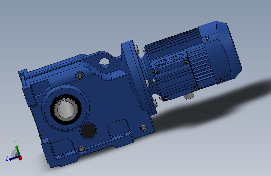 KAB..Y..系列斜齿轮-伞齿轮减速电机[KAB47-85.12╱Y263-4╱M1╱R╱A]