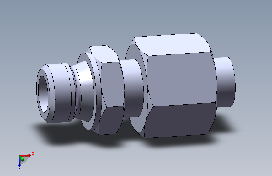 扩口式端直通管接头12[GB5625．1-1985]
