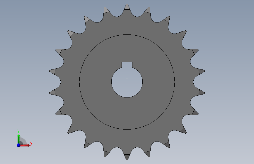 链轮10AB-22齿24孔8键