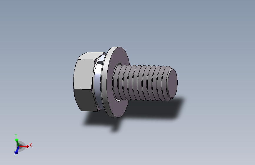 外六角M12螺钉装配体.（25）