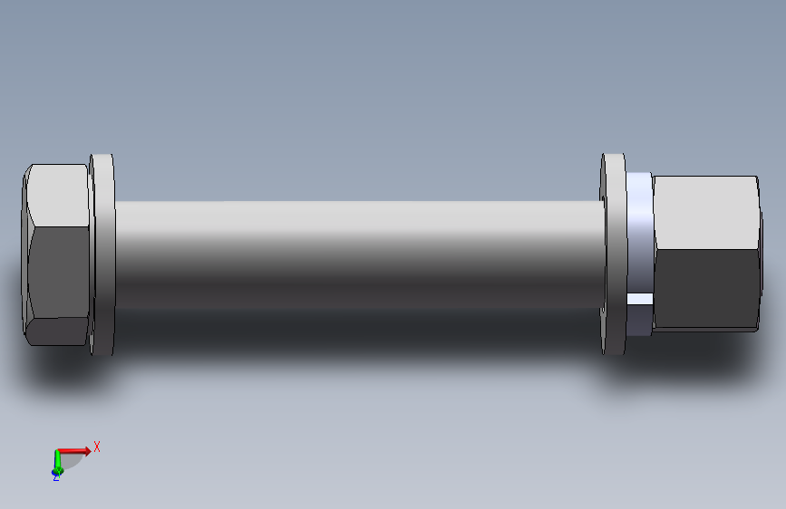 外六角M16螺钉装配体（120）国标
