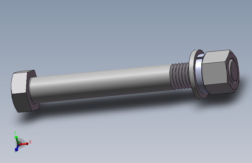 外六角M16螺钉装配体（130）国标