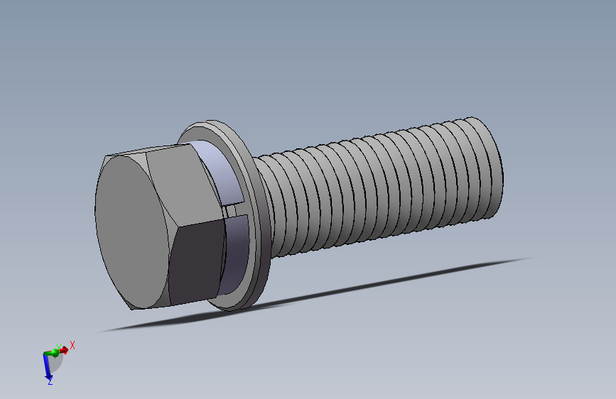 外六角M20螺钉装配体（80）