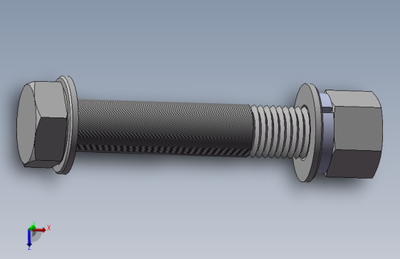 外六角M20螺钉装配体（120）