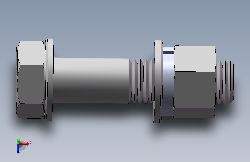 外六角M24螺钉装配体（100）
