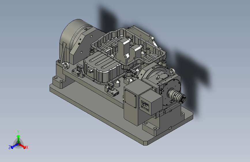 油底壳液压四轴夹具