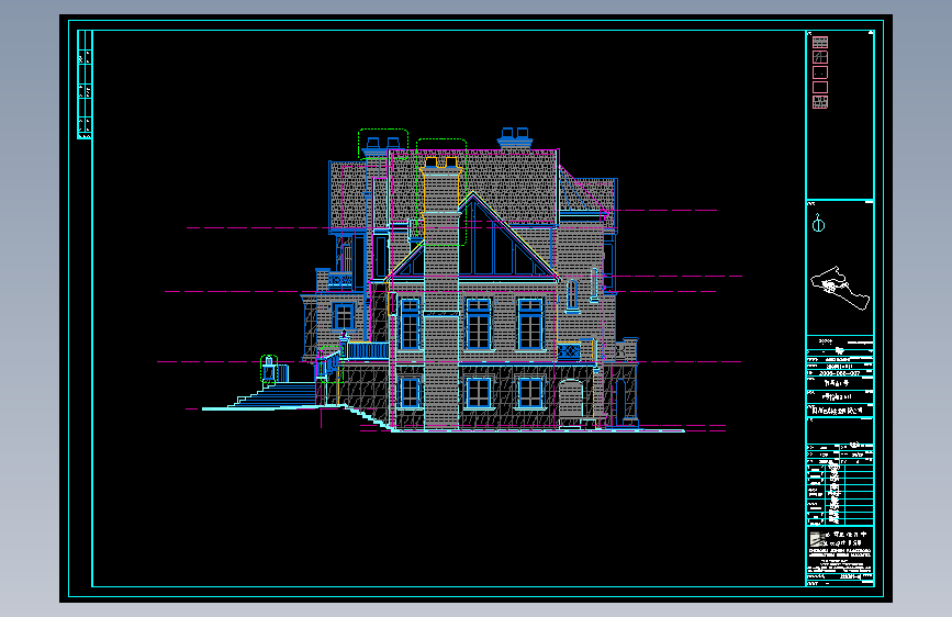 杭州某别墅区石材装饰CAD图22