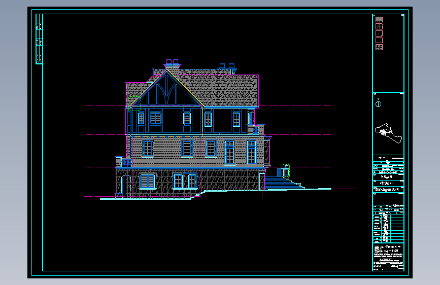 杭州某别墅区石材装饰CAD图24