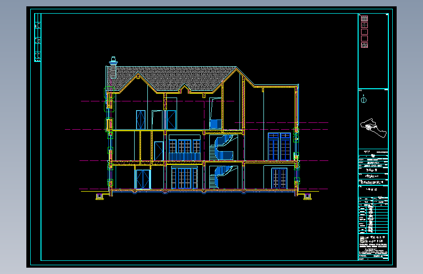 杭州某别墅区石材装饰CAD图26