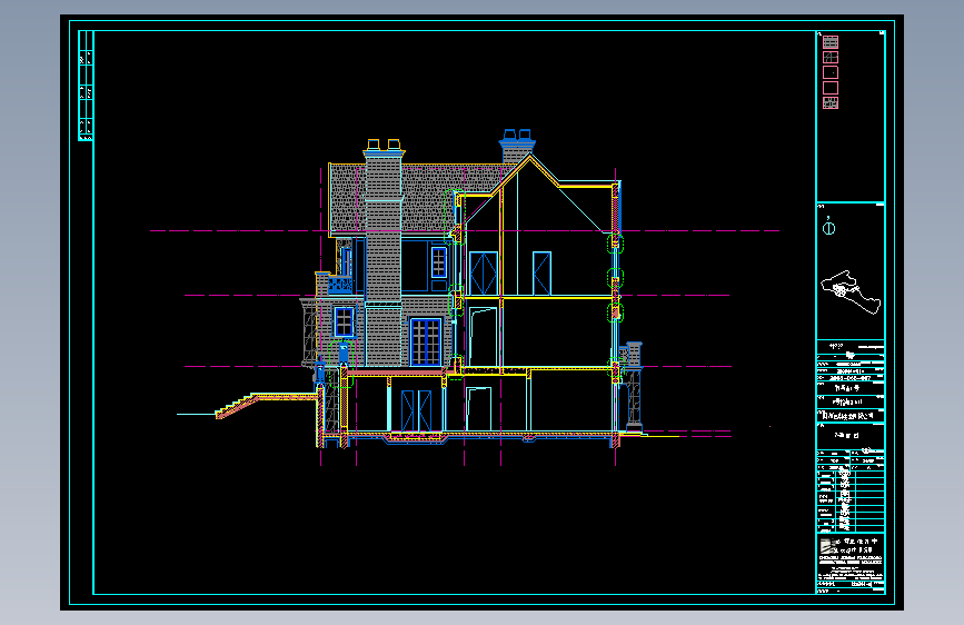 杭州某别墅区石材装饰CAD图27