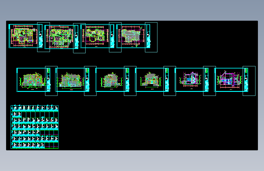 某别墅区会所石材装饰CAD图1