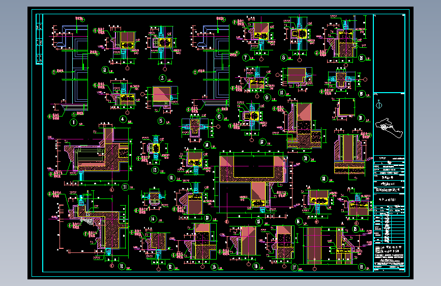 某别墅区石材装饰CAD图9