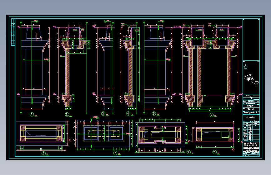 某别墅区石材装饰CAD图11
