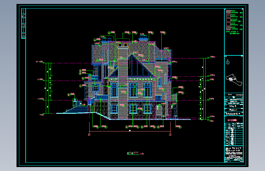 某别墅区石材装饰CAD图19