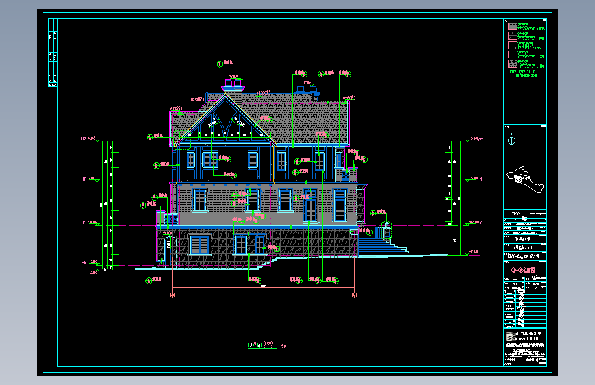 某别墅区石材装饰CAD图21