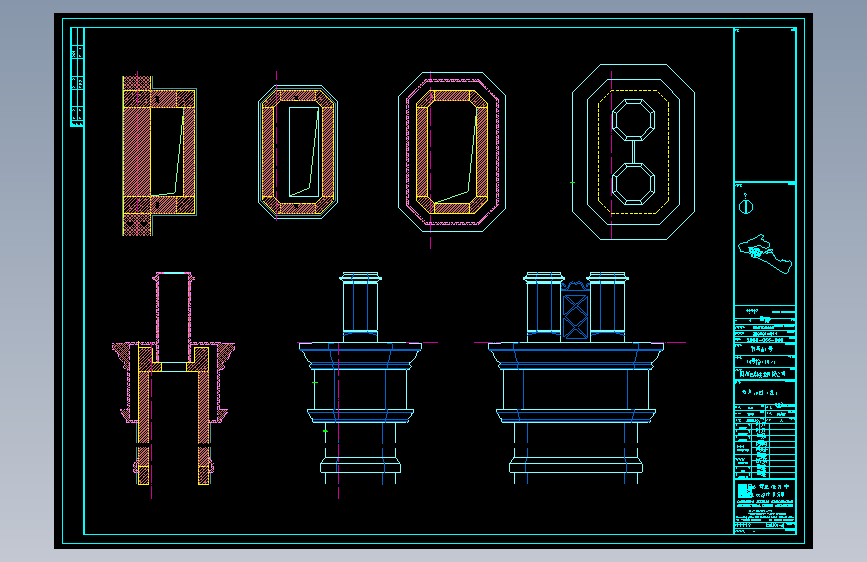 某别墅石材装饰CAD图5