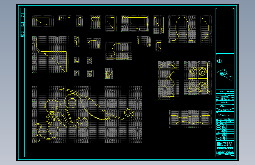某别墅石材装饰CAD图10