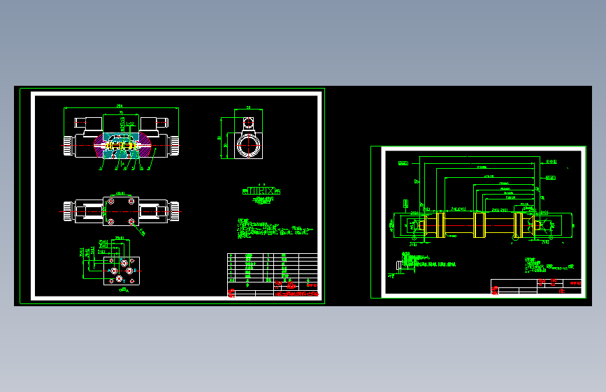 电磁换向阀6通径P型3凸肩