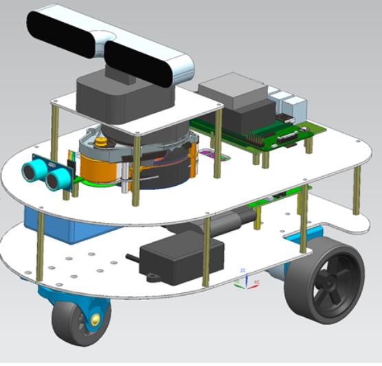 ROS三轮差速自动驾驶智能小车