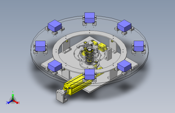 8工位简易分割定位机构