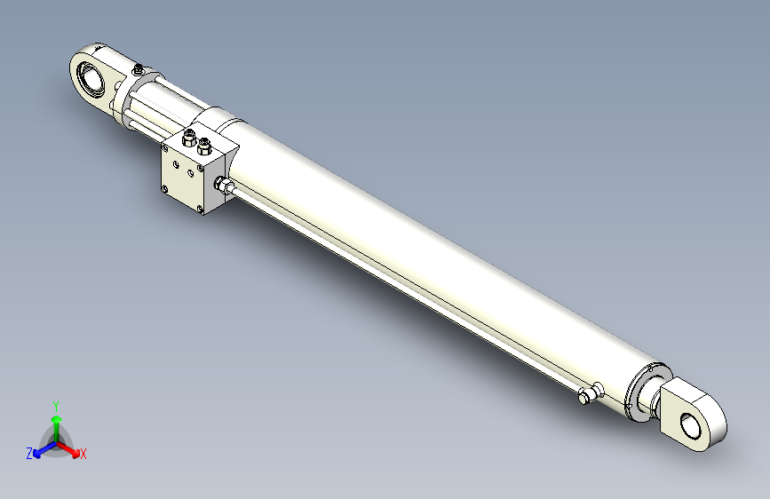 带位移传感器液压缸