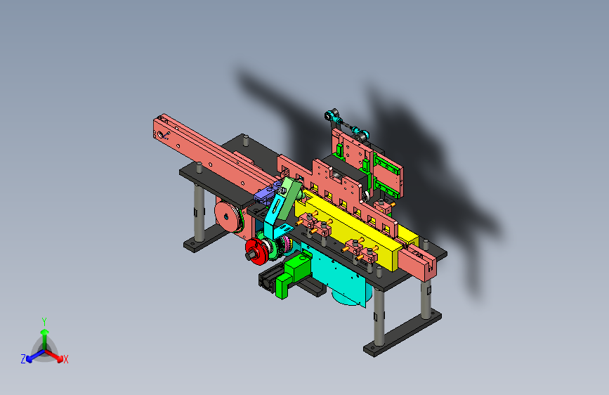 纯凸轮结构之吹气除尘机