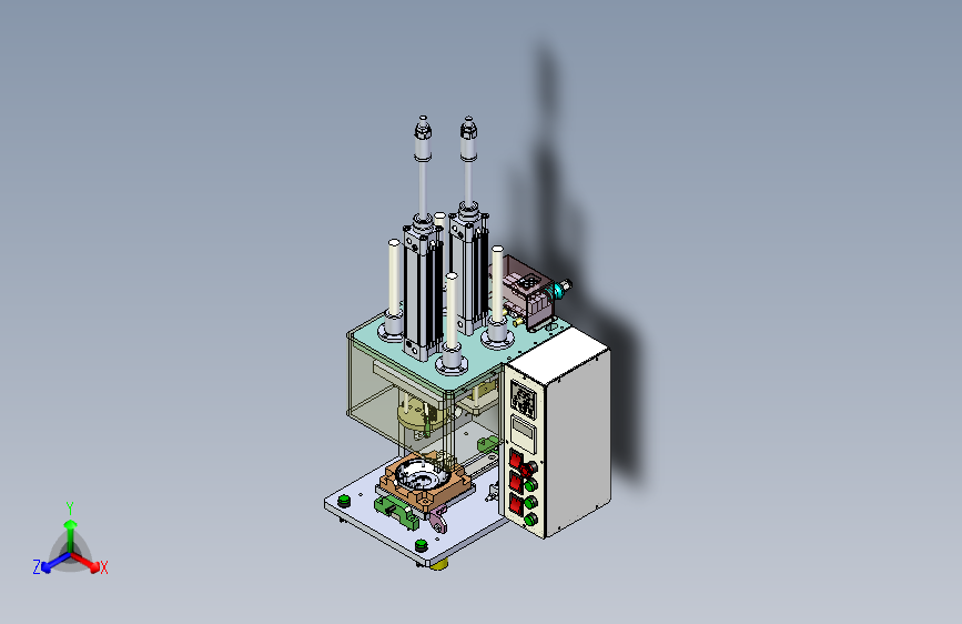 耳机壳产品铁网铆压热熔机