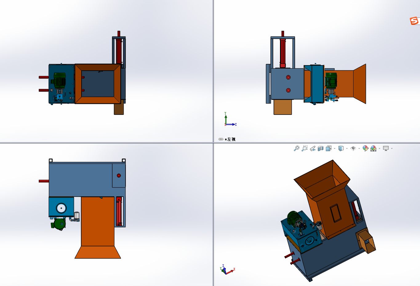 液压式稻壳打捆机的设计【液压稻壳压缩打包机的设计】【稻草打包机】【UG】392473