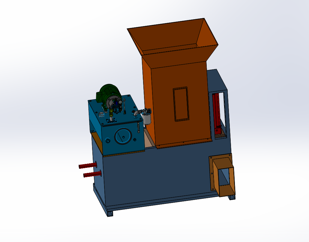 液压式稻壳打捆机的设计【液压稻壳压缩打包机的设计】【稻草打包机】【UG】392473