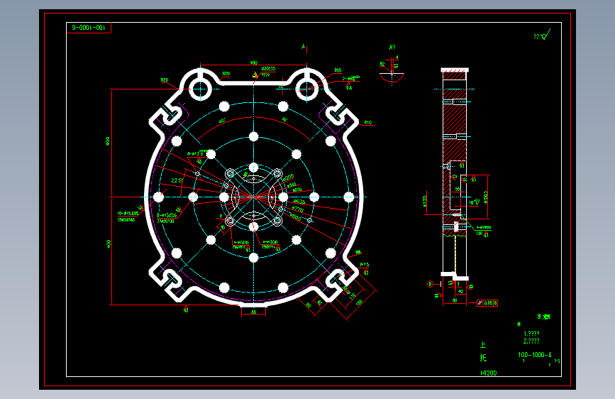 一套电机矽钢片定转子冲片复合落料模图纸 689160