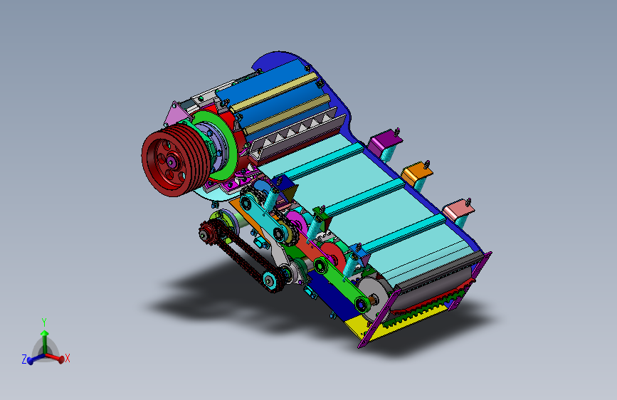 收割机压送切碎总成 635319