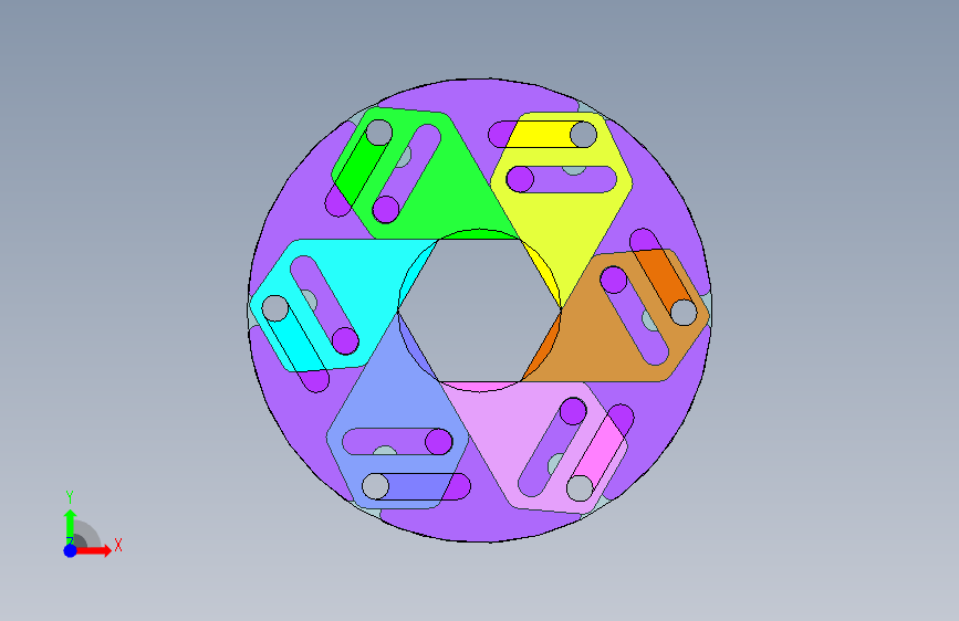 对边32六边形收口机构-外径 Φ100