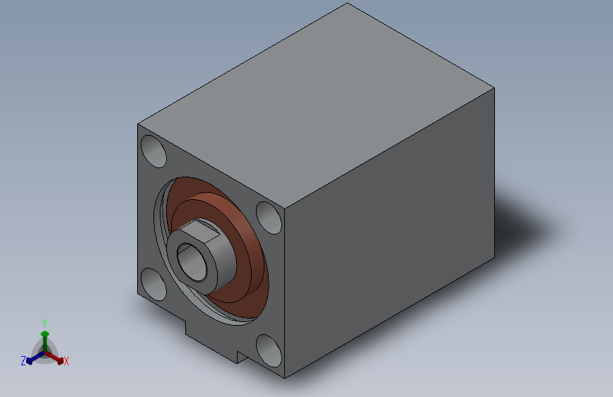 小型气缸（短行程）32x16x28.5毫米