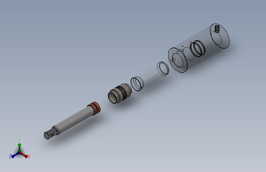 高压液压缸（压缸）30x25.4x73.5 mm