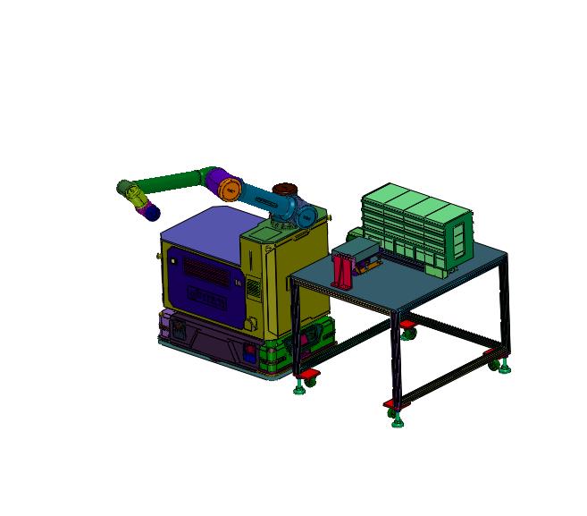 AGV的产品装盒实训装置