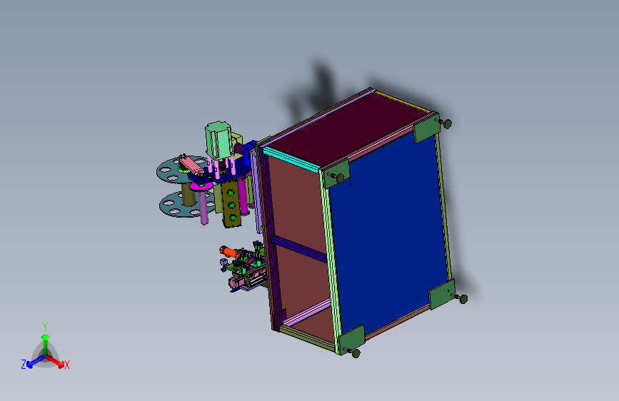 保护膜切割贴标一体接驳设备