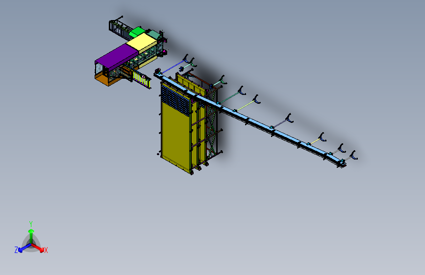 产品加工汇流输送线