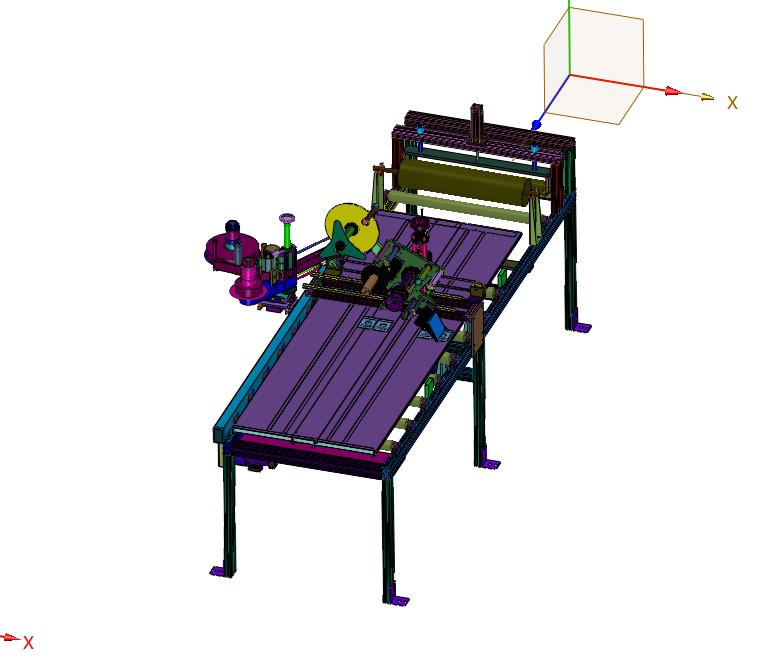 大板材通过式龙门贴标机