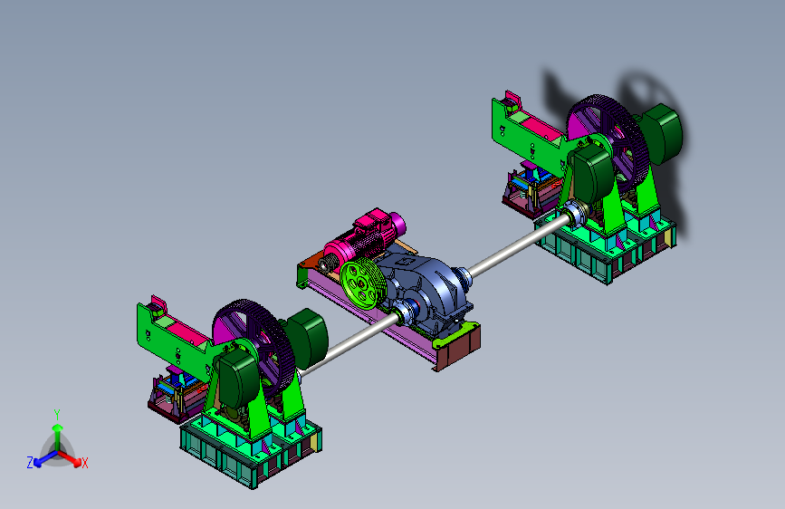 大型机上的电动脱模系统