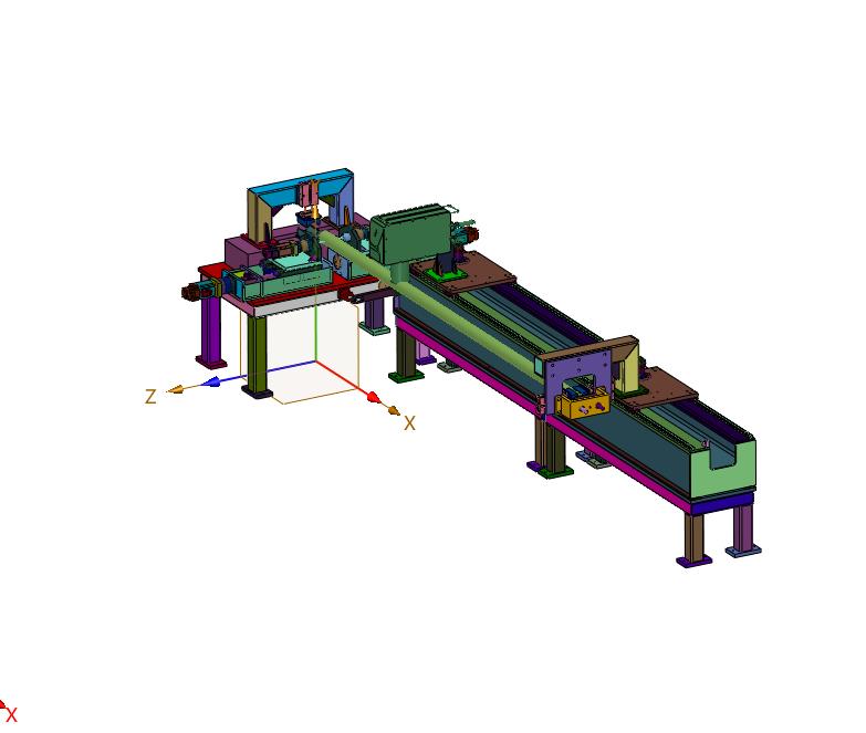 钢材生产切割打孔用的智能制造装置
