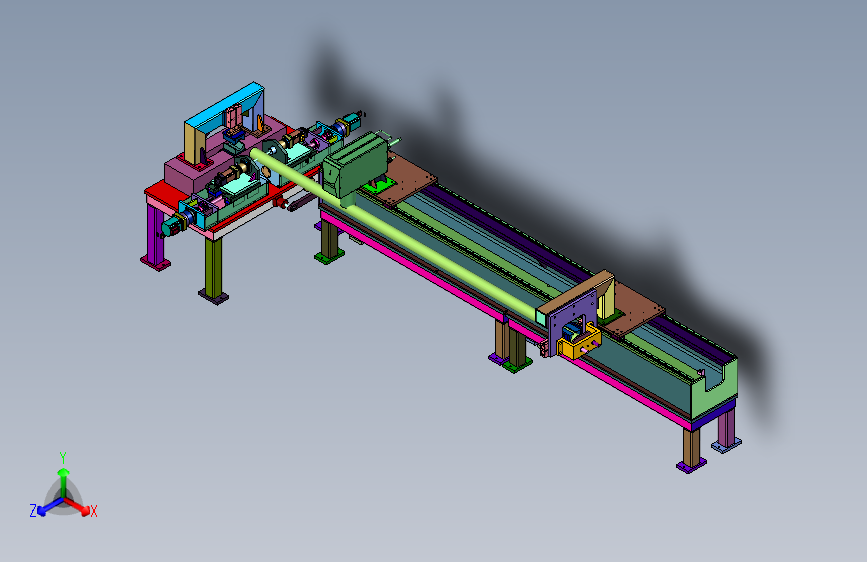 钢材生产切割打孔用的智能制造装置
