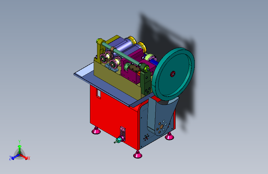 工件加工的自动滚牙机