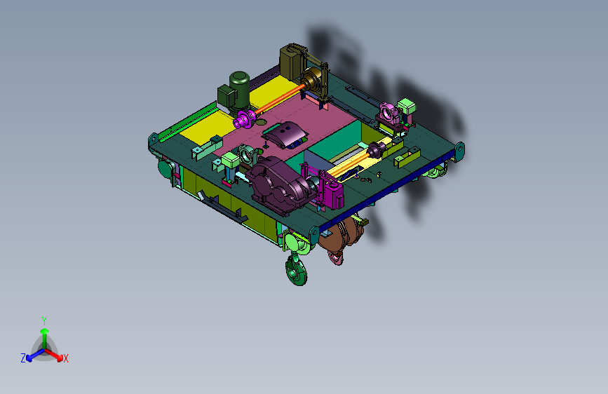 起重机用的起重小车台架